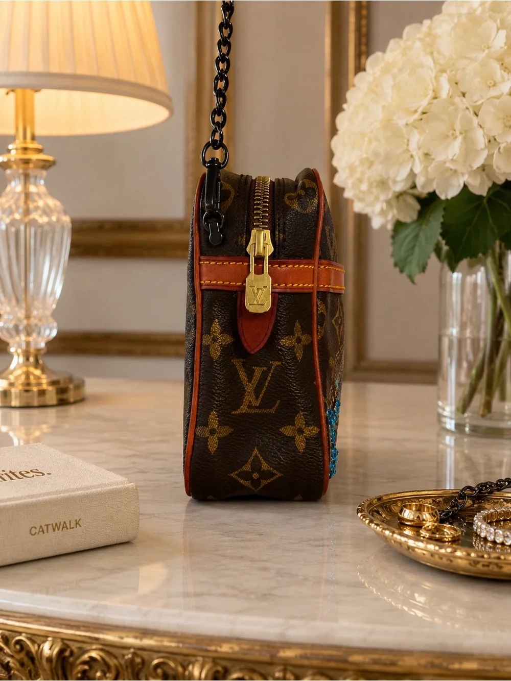 Louis Vuitton Brown Monogram Multicolor Stitch Crossbody Bag